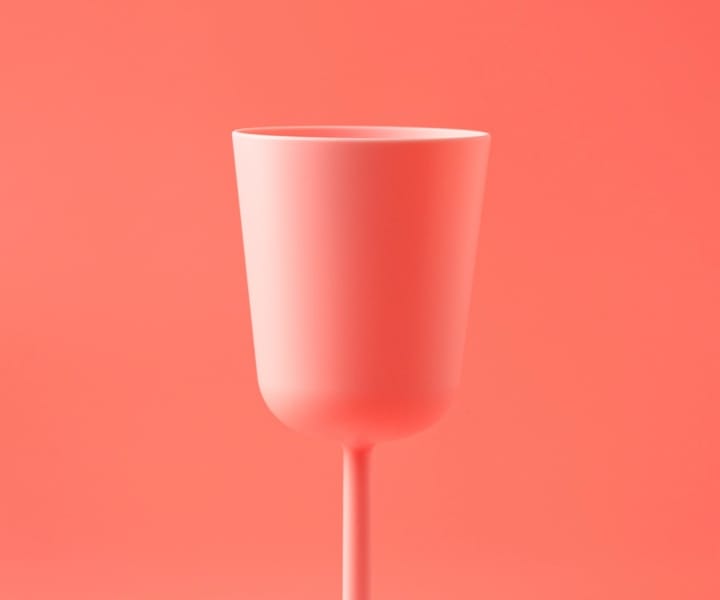 image of pink cup